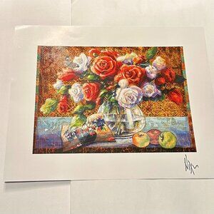 Flower Study - Gaugin by Peter Nixon art print seriolithograph signed